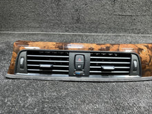 921855215 2013 BMW F30 328i Center Dash HVAC Air Vent W/ Trim Wood Grain OEM 921855215