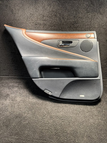 2011 Lexus LS460 Rear Left Black Door Panel Assembly OEM