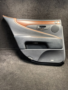 2011 Lexus LS460 Rear Left Black Door Panel Assembly OEM