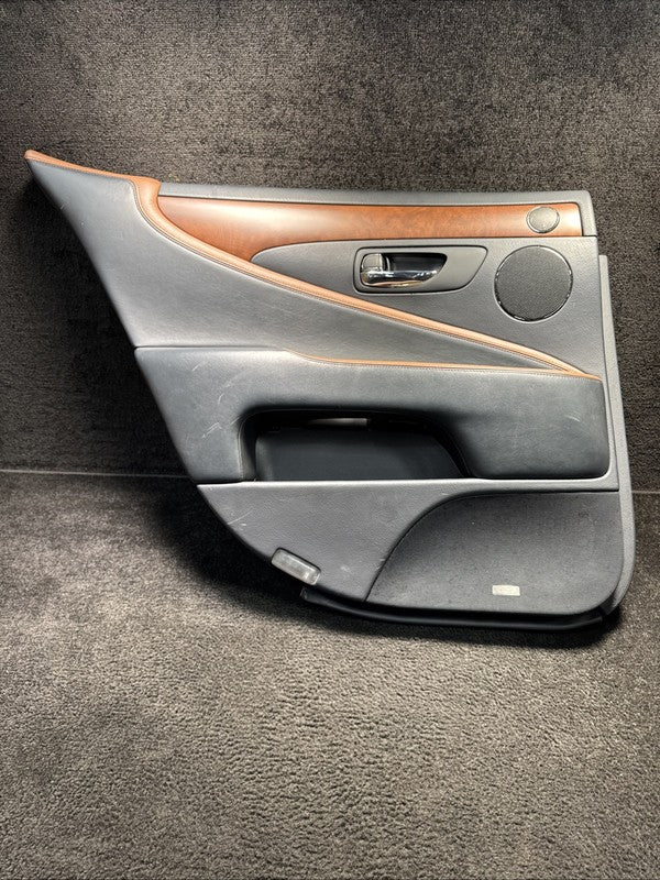 2011 Lexus LS460 Rear Left Black Door Panel Assembly OEM