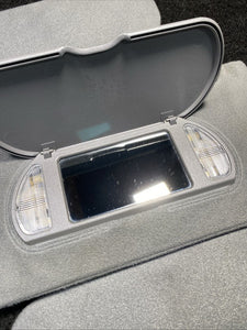 2000-2005 Cadillac Deville Left/Right Driver Passenger Sun Visor Set Gray OEM
