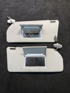 2001-2002 Mazda Millenia Sun Visor Pair Set Left & Right Beige OEM