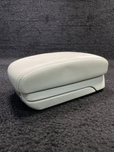 2002-2008 Jaguar X-Type Center Console Lid Arm Rest Storage Tan Leather OEM