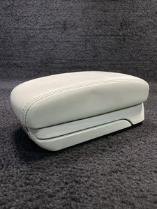 2002-2008 Jaguar X-Type Center Console Lid Arm Rest Storage Tan Leather OEM