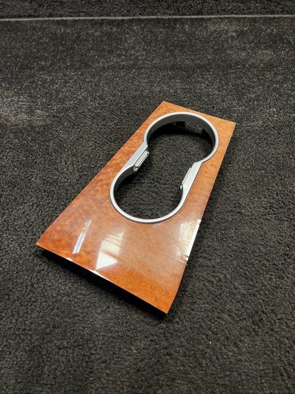 2007 Mercedes Benz ML350 Center Console Cup Holder Wood Grain Trim OEM