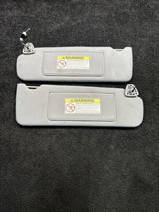 1998 Jaguar XJR Sun Shade Visors W/ Mirror OEM Gray