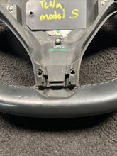 100527900D 2013-2020 Tesla Model S Steering Driver Wheel Black Leather OEM 100527900D