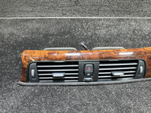 9231229 2013 BMW F30 328i Center Dash Panel Fine Wood Trim W/ AC Air Vents OEM 9231229