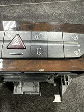 2007 Mercedes CLS550 Hazard Switch Control Panel Dark Wood Grain OEM