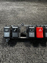 1248210071 1990 Mercedes 300E Hazard Rear Headrest Defrost Control Switches OEM 1248210071