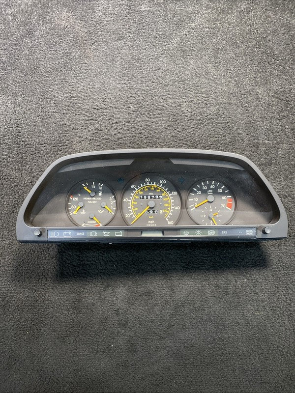 1265423160 1990 Mercedes E300 Speedometer Cluster Gauge OEM 1265423160