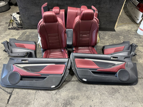 15-18 Lexus RC300 RC350 F Sport Complete Interior Seats W/ Door Cards