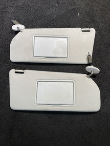 2001-2002 Mazda Millenia Sun Visor Pair Set Left & Right Beige OEM