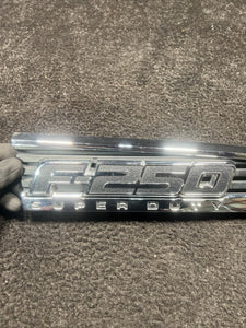 2014 FORD F250 Super Duty XLT Front Right Side Fender Chrome Emblem Badge OEM