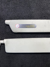 2016-2020 Tesla Model X Left & Right Sun Visor Shade Set Tan OEM