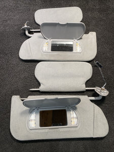 2000-2005 Cadillac Deville Left/Right Driver Passenger Sun Visor Set Gray OEM