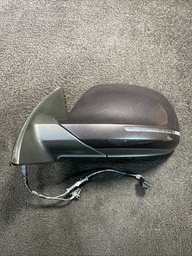 2007 Audi Q7 Left Side Power Fold Door Mirror Heated W/ BSM Monitor OEM Damaged!