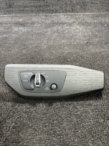 8W1853189 2019 Audi A4 Front Left Dash Headlight Switch W/ Dark Wood Trim OEM 8W1853189