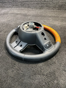 1JH891XLAG 2011-2013 Jeep Cherokee Steering Wheel W/ Controls & Wood Grain OEM 1JH891XLAG