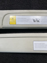 2016-2020 Tesla Model X Left & Right Sun Visor Shade Set Tan OEM