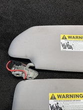 39874925 2003-2006 Volvo XC90 Sun Visors Gray W/ Homelink & Mirror Light Pair Set OEM