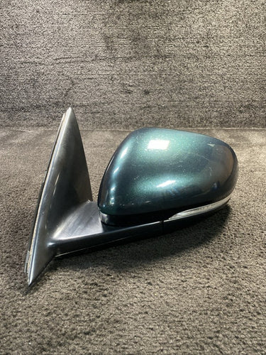 2010-2015 Jaguar XJL Left Driver Door Mirror W/ Blind Spot OEM Green