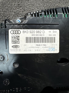 8K0920982D 2013 Audi A4 Speedometer Gauge Cluster OEM 8K0920982D