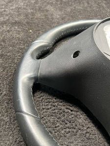 100527900D 2013-2020 Tesla Model S Steering Driver Wheel Black Leather OEM 100527900D