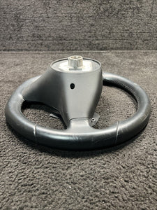 100527900D 2013-2020 Tesla Model S Steering Driver Wheel Black Leather OEM 100527900D