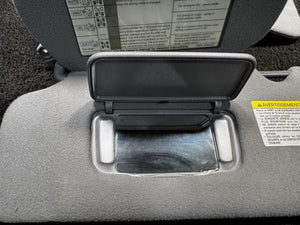 1997-2004 Nissan Pathfinder Dual Sun Visor Set Cloth Gray OEM