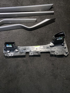 1058053-00-C 16-20 Tesla Model X Front Rear L/R Interior Dashboard Carbon Fiber Trim Set OEM