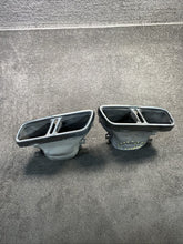 2018 Mercedes E63s AMG Left & Right Side Exhaust Tips Set OEM Black