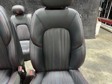 2017 Maserati Levante Complete Black Leather with Red Stitch Seats Kit Set