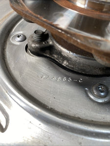 1044411-00-F 17-23 Tesla Model 3 Rear Left Knuckle Spindle Hub & Dust Shield OEM 1044411-00-F