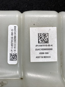 1097015-00-K 17-23 Tesla Model 3 Coolant Reservoir Expansion Tank Chiller Pump OEM 109701500K