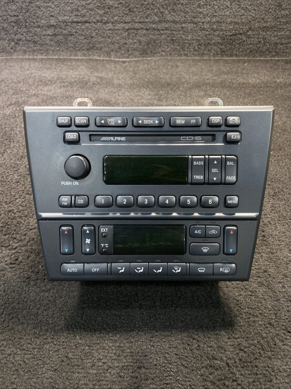 2W4T-18C815-AC 2000-2002 Lincoln LS Stereo Unit Radio AM FM & HVAC Control OEM 2W4T-18C815-AC