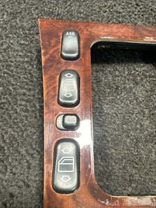 2108200110KZ 1997 Mercedes E420 Master Power Window Switches Center Console Trim OEM