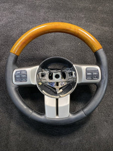 1JH891XLAG 2011-2013 Jeep Cherokee Steering Wheel W/ Controls & Wood Grain OEM 1JH891XLAG