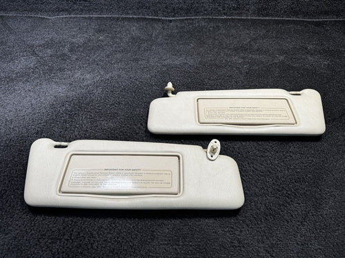 1990 Mercedes 300E Sun Visor Set OEM Beige