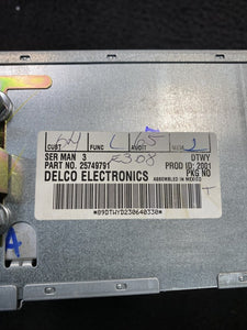 25749791 2002-2005 Cadillac Deville Seville Radio Stereo CD Player Receiver OEM 25749791