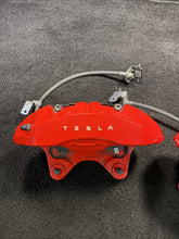 1044642-00-D 17-24 Tesla Model 3 Front Left & Right Brake Calipers Red Pair OEM 1044642-00-D