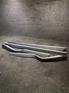 1058053-00-C 16-20 Tesla Model X Front Rear L/R Interior Dashboard Carbon Fiber Trim Set OEM