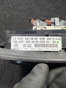 A2518203889 2007 Mercedes ML350 AC Heater Climate Control Panel OEM A2518203889