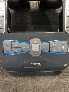 2011 Nissan Leaf Front Dash Climate Control Radio Trim Panel OEM