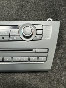 9252738 2011 BMW X3 AC Heater Climate Control & Radio Control Panel OEM 9252738