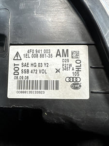 4F0941003 2008 Audi A6 Left Side Xenon Headlight Lamp OEM 4F0941003