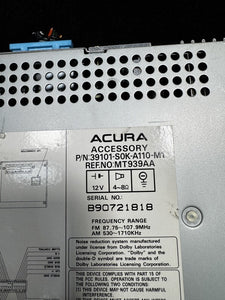 39101-S0K-A110-M1 1999-2001 Acura TL 3.2L Bose Radio Stereo CD Player Receiver OEM 39101-S0K-A110-