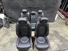 2017 Maserati Levante Complete Black Leather with Red Stitch Seats Kit Set