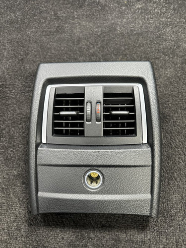 933367502 2017 BMW F30 320xi Rear Center Console Trim Cover W/ Air Vents OEM 933367502