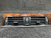 9231229 2013 BMW F30 328i Center Dash Panel Fine Wood Trim W/ AC Air Vents OEM 9231229